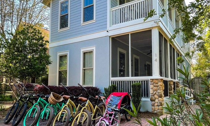 Grayton Cove Cabaña | Sand Reef Cottage ~ 30A Grayton Beach Western Lake Bike Pool