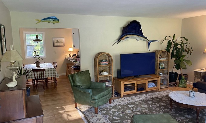 Virginia Beach Casa | Sandbridge House with 2 acres and large back deck with wooded views