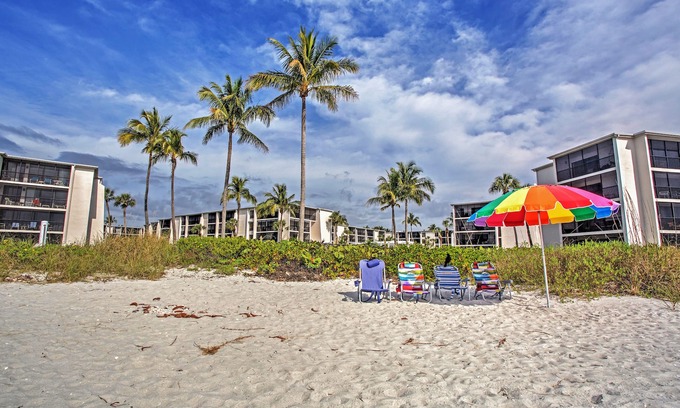 Sanibel Apartamento | Estudio Sanibel Island con piscinas y vistas al golfo.
