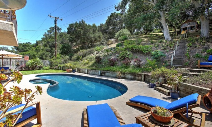 Bel Air Casa | Santa Barbara Pool House Getaway! 30 Day minimum rental