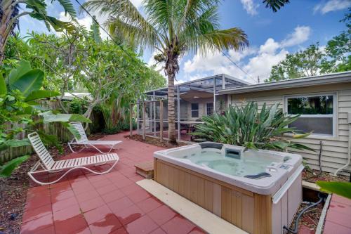 Sea Park Homes Casa | Satellite Beach Sunshine House with Hot Tub!