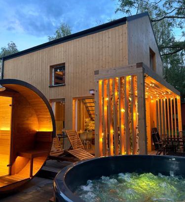 Sława Otro | Sauna&Jacuzzi Domki Pod Brzozami Sława