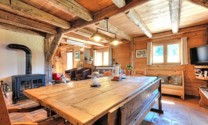 Saint-Gervais-les-Bains Chalet De Esquí | Chalet saboyano, 4 habitaciones, sauna y jacuzzi en St-Gervais