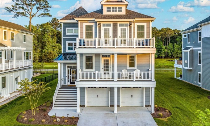 Bayside Casa | Scenic Delaware 3 Level Home In Bayside Resort - 6 Bedroom - 6 Bathroom
