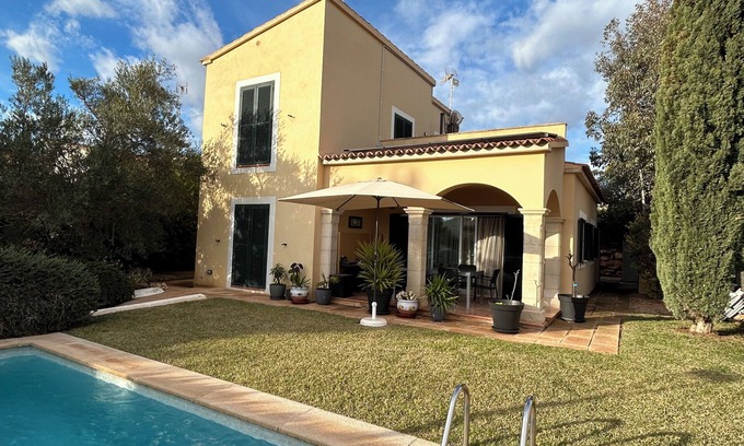 Sa Rapita Casa | Schönes Ferienhaus mit Privatem Garten und Pool Unweit zum Naturstrand Es Trenc