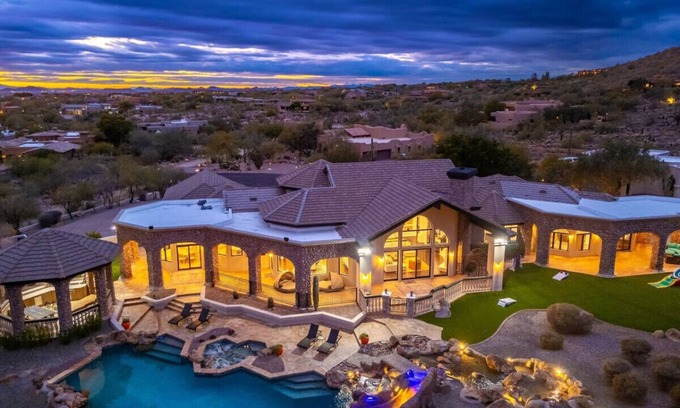 Pinnacle Peak Heights Casa | Scottsdale Diamond Mtn Oasis+Waterslide+Pickleball