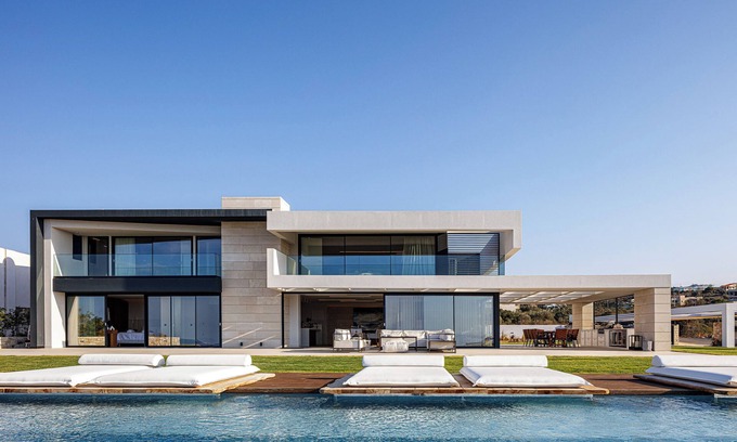 Akrotiri Villa | Sculpted by Nature, Defined by Sophistication: by etouri