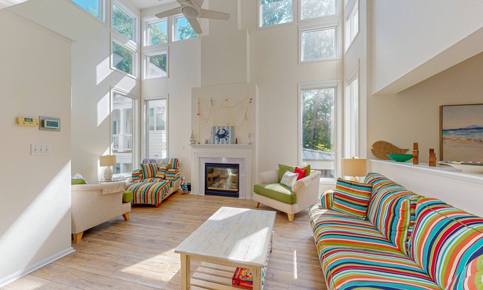 Bethany Beach Casa | Sea Colony Tennis house with tennis court, basketball court, gym, & sauna