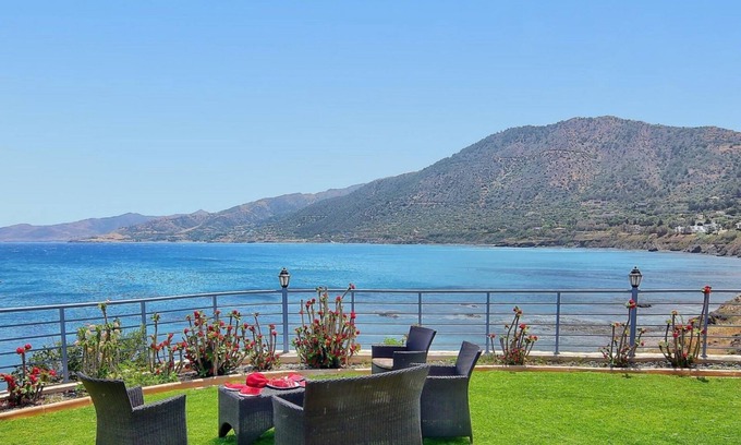 Pomos Villa | SEA FRONT Superb Villa, Large Private Pool, Children's Playground