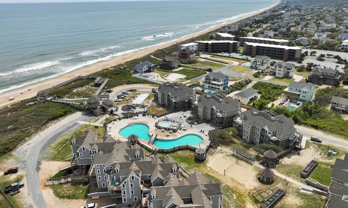 Duck Condominio | Sea Seeker 2 Bedroom Semi-Oceanfront Condo at Barrier Island Station