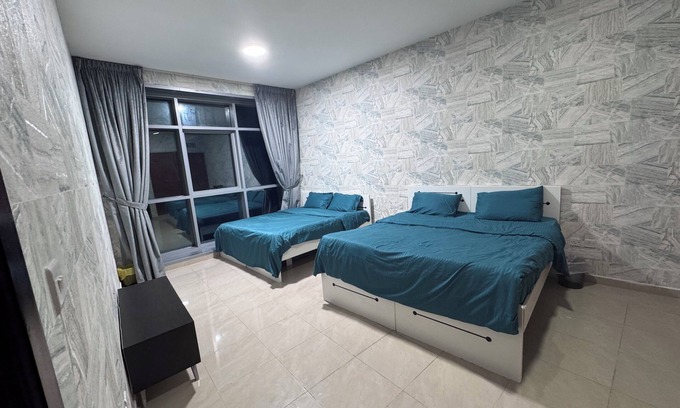 Rumailah Apartamento | Sea view 2-bedroom apartment with AC, fitness room, swimming in fantastic Ajman