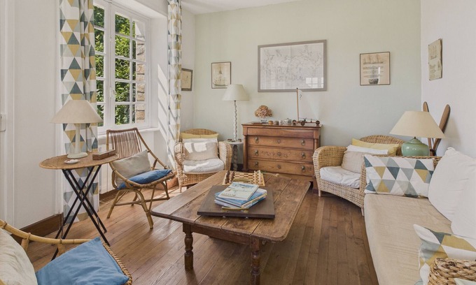 Benodet Chalet De Esquí | Vista al mar – casa para 4 adultos y 3 niños