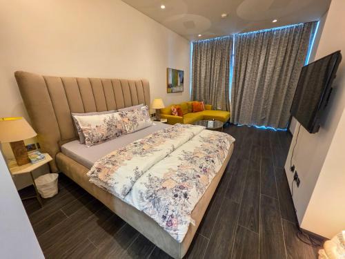 Manama Apartamento | Sea View Studio Perfect for Couples In Harbour Row