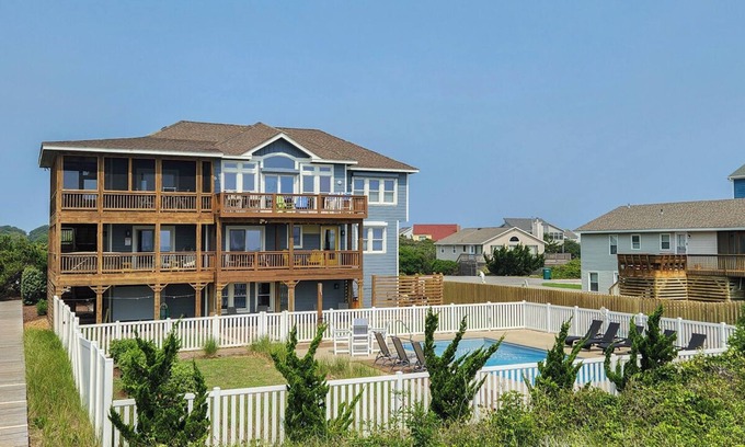 Duck Casa | Seaducktion - Spacious, oceanfront home with panoramic views and Private Pool!