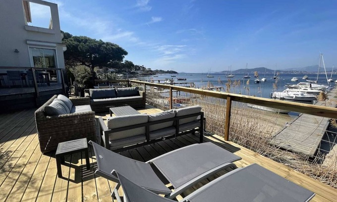 Giens Villa | Villa frente al mar **** Frente al mar - Acceso al mar -11 P -Península de Giens