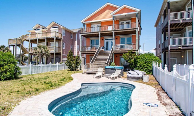 Atlantic Beach Casa | Searenity, Oceanfront House in Emerald Isle, NC!