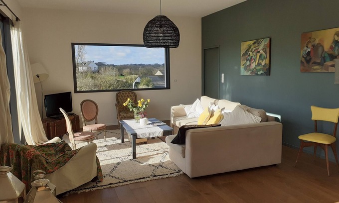 Plurien Casa | Casa junto al mar cerca de un centro ecuestre