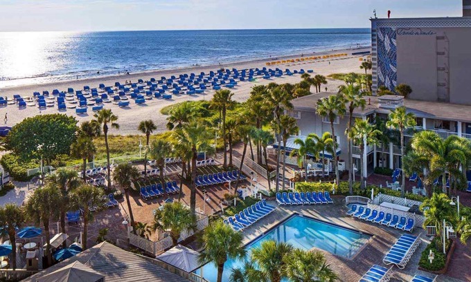 St. Pete Beach Hotel | Seaside Room With Balcony in St. Pete Beach, Onsite Pools, Parking!