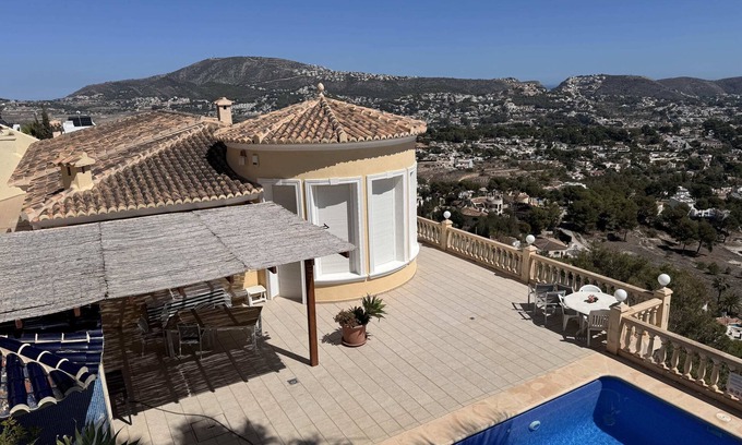 Benimeit Villa | Chalet con impresionantes vistas al mar y panorámicas y piscina privada