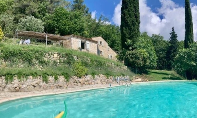 Seillans Casa | Secluded stone house in the middle of woods with stunning views
