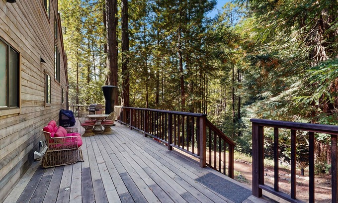 Anchor Bay Casa | Secluded, two-story getaway with free WiFi, wood stove, & furnished deck