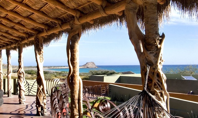 Cabo Pulmo Casa | Casa del segundo piso con vista panorámica al mar