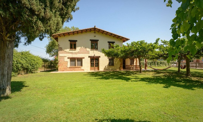 Vilobi d'Onyar Cabaña | Villa Can Salva, piscina privada, jardín y barbacoa alquiler íntegro