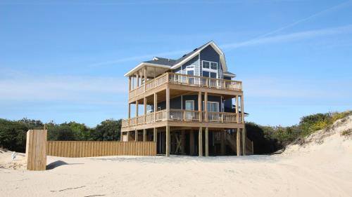 Carova Beach Casa | Semi-Oceanfront, Ocean Views, Wild Horses, Private Pool, 4x2338, Race To The Beach