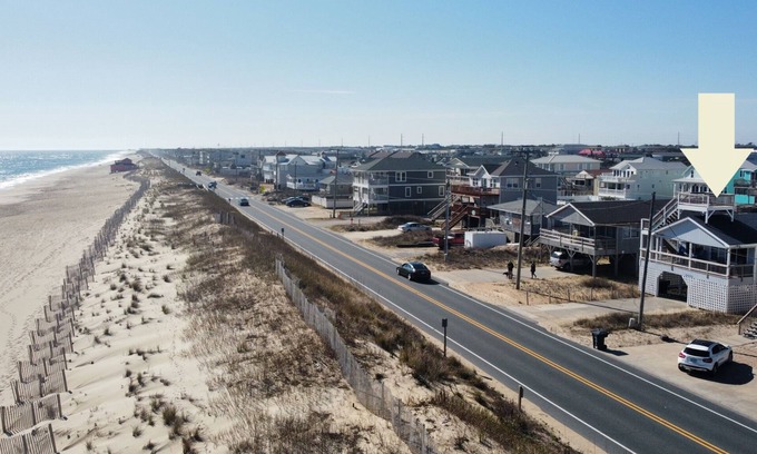 Kitty Hawk Cabaña | ⛱Semi-Oceanfront with Ocean Views in Kitty Hawk🌊 Beach Access Just 30 feet away