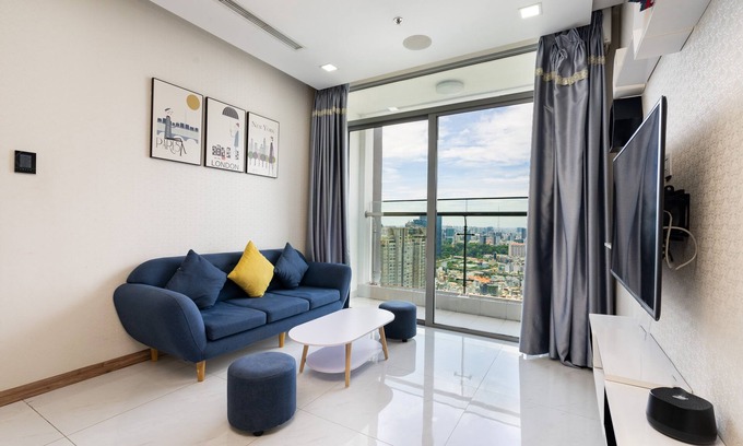 Hang Xanh Apartamento | [SENS HOUSE]Highfloor Modern 2BR Apt@P6B -Free Gym