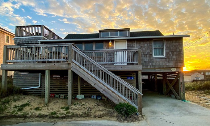 Kitty Hawk Cabaña | Serendipity Outer Banks: cabaña semi-frente al mar en Kitty Hawk + Dog Friendly