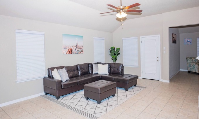 McNeil Casa | Serene Austin Escape a minute walk to the communal pool and gym