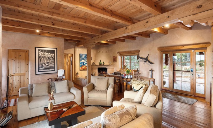 Canoncito Casa | Santa Fe histórico y sereno: vistas al atardecer