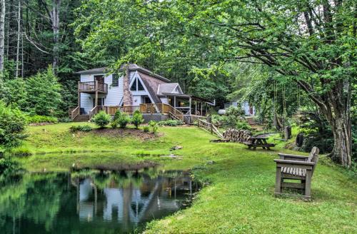 Todd Casa | Serene Todd Getaway with Private Pond and Creek Views!