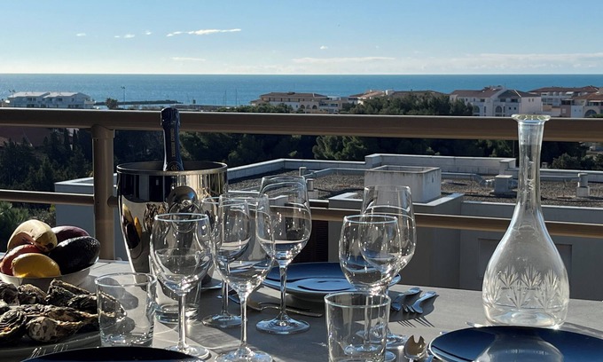 Sete Apartamento | Sète sea view, beach area, air-conditioned T3 apartment with large terrace.