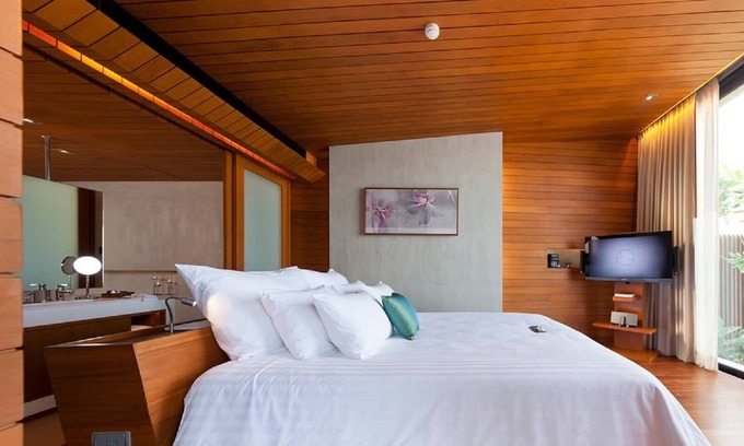 Khuekkhak Apartamento | Villa romántica con piscina frente a la playa (BS5)