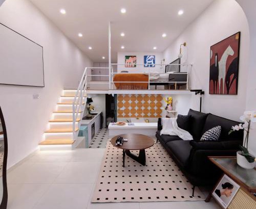 Huaihai Road Commercial Area Apartamento | Shanghai Hills & ZINN City Loft Near Metro Line 1 Changshu Rd and Close to Tianzi Fang