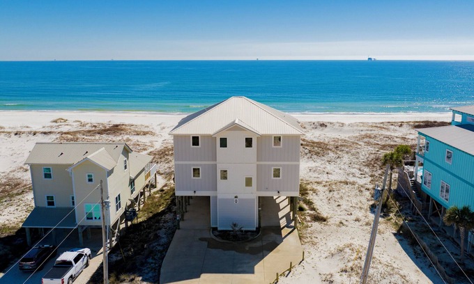 Southpointe Casa | Shipwrecked - Pet-Friendly, Beachfront w/ Private Heated Pool & Elevator