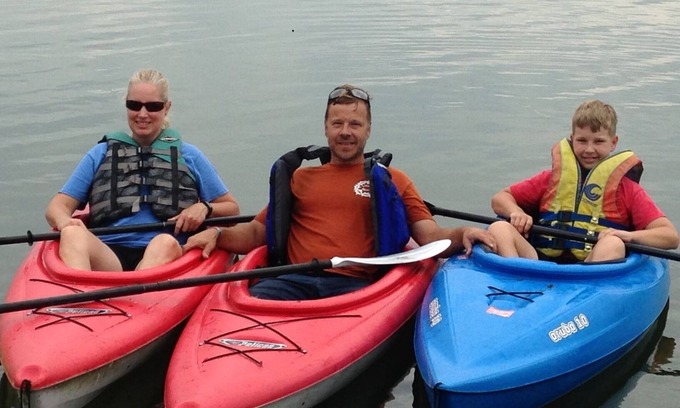 Silver Lake Cabaña | Silver Lake IN cottage sleeps 9. Two full baths. Water sports, games, and movies