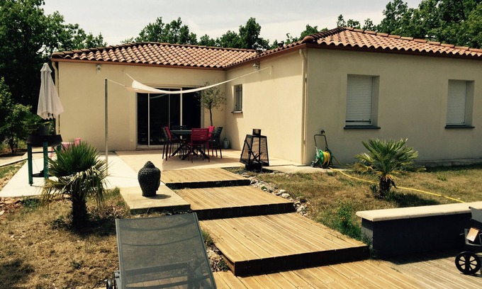 Lalbenque Casa | Casa pies completos con capacidad de piscina 8 + Bb cama pueblo de lalbenque