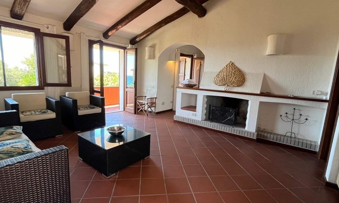 Torre del Pozzo Casa | Casa con el jardín en el mar con la opinión hermosa del mar