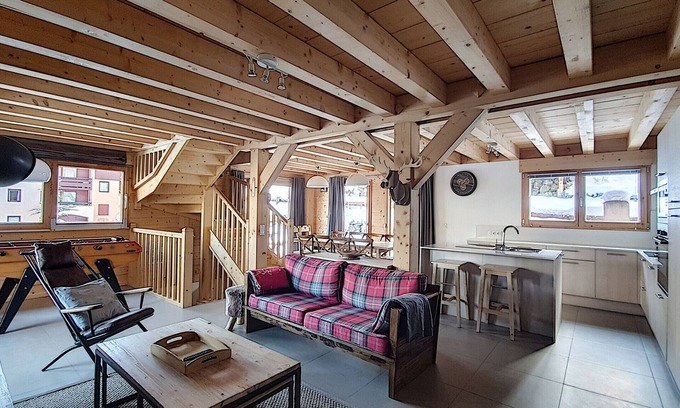Saint-Jean-dʼAulps Chalet De Esquí | SKI IN SKI OUT CHALET - SAUNA- WIFI-SAINT JEAN D'AULPS SKI RESORT - 12 PEOPLE - CIMES C6