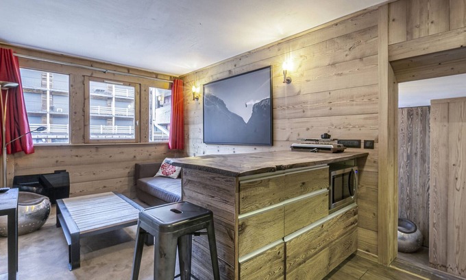 Val-d'Isere Apartamento | Apartamento a pie de pistas en el centro de Val d'Isère, hasta 6 personas, WIFI