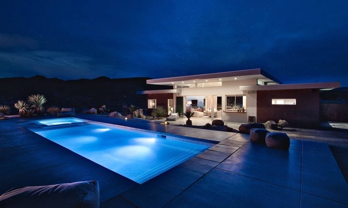 Joshua Tree Casa | Villa arquitectónica con piscina en finca privada en Joshua Tree