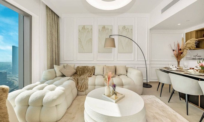 Za'abeel 2 Apartamento | Skyline Chic 4BR | PS5 | Burj & Fountain Views