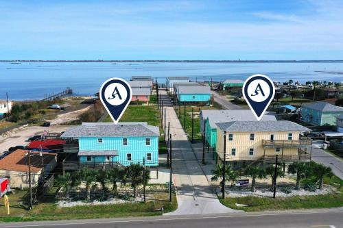 Flour Bluff Casa | Sleeps 31 2 Homes w Boat Dock Waterfront Pool Laguna Village Getaway
