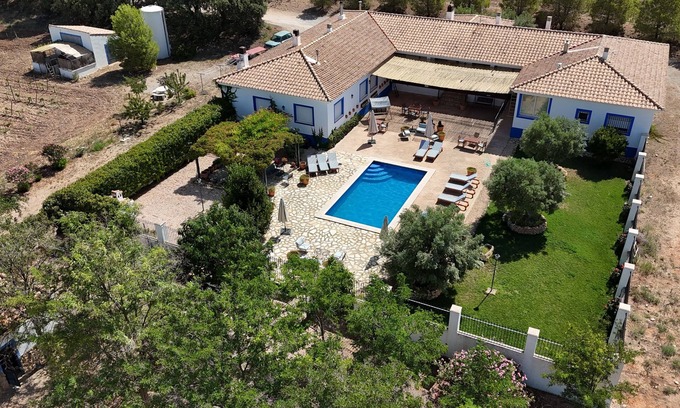 Alpera Cama Y Desayuno | Hotelito entre viñedos con piscina y chimenea que admite mascotas