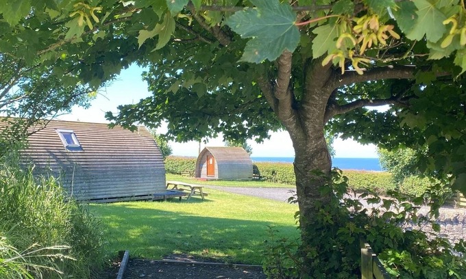 Berwick-upon-Tweed Cabina | Básico-Cabaña-Communal washrooms-Vista al campo