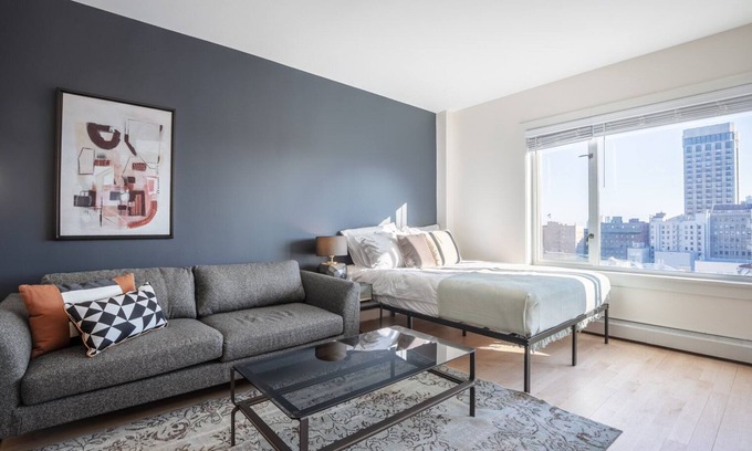 Lower Nob Hill Apartamento | Smart Nob Hill Studio w/ Sauna, Gym, near Union Square, by Blueground