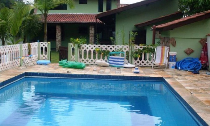 Caraguatatuba Casa | Sobrado 4Q- Piscina privada- Siguiente. Playa- Cond. Cerrado